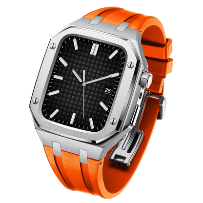 Stainless Steel & Silicone Case for Apple Watch