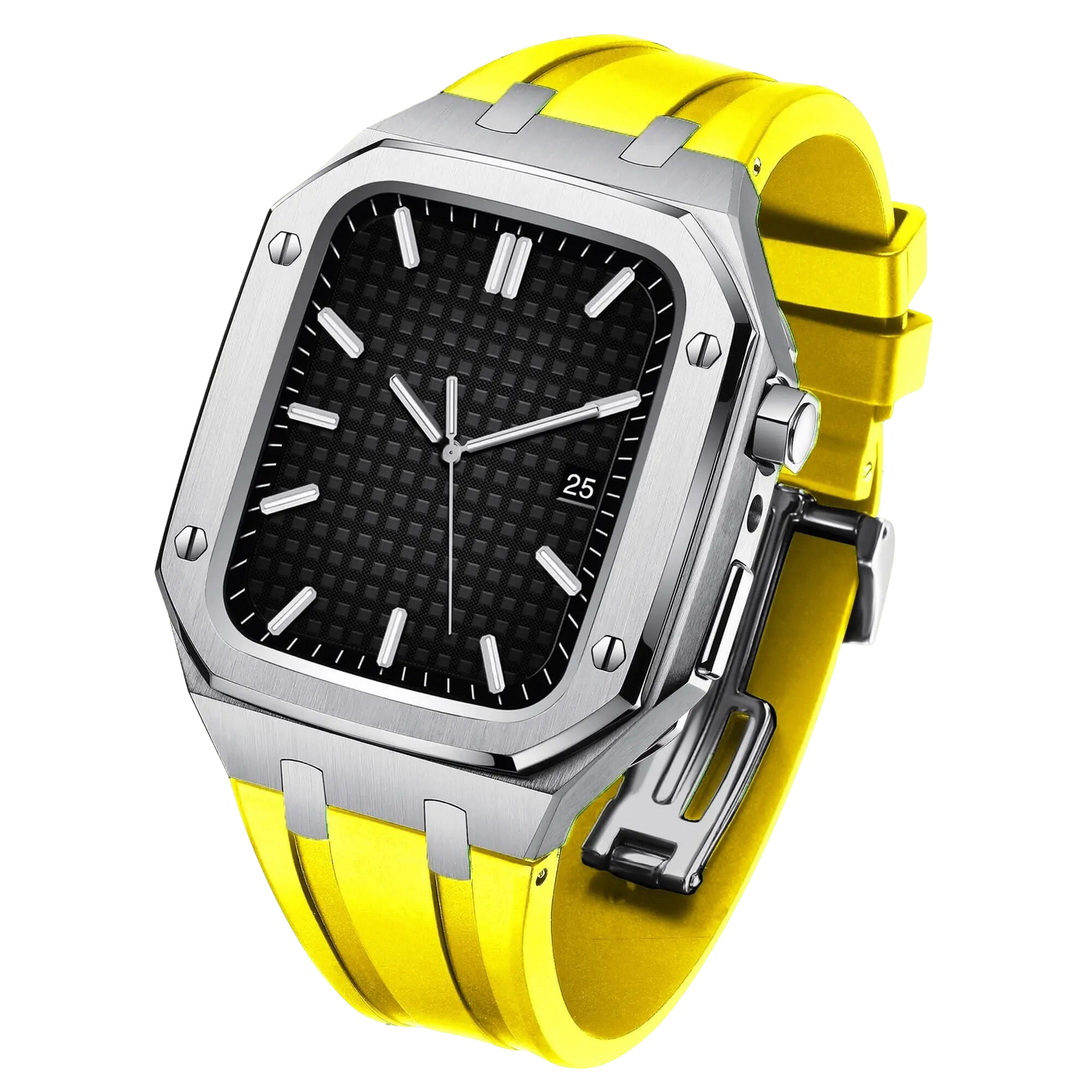 Stainless Steel & Silicone Case for Apple Watch