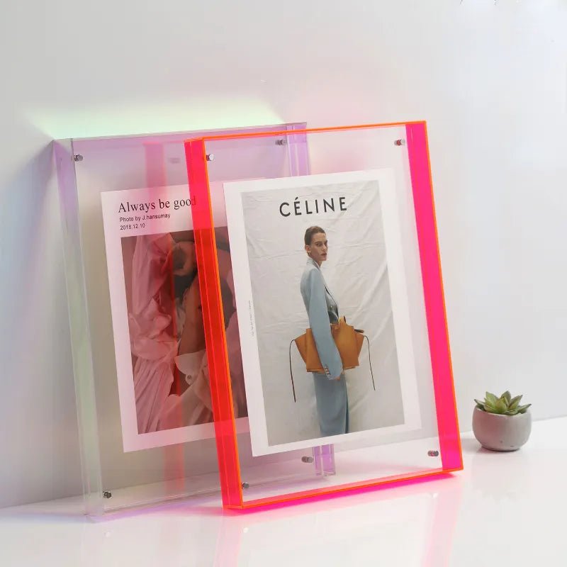 Coloured Transparent Acrylic Picture Frame